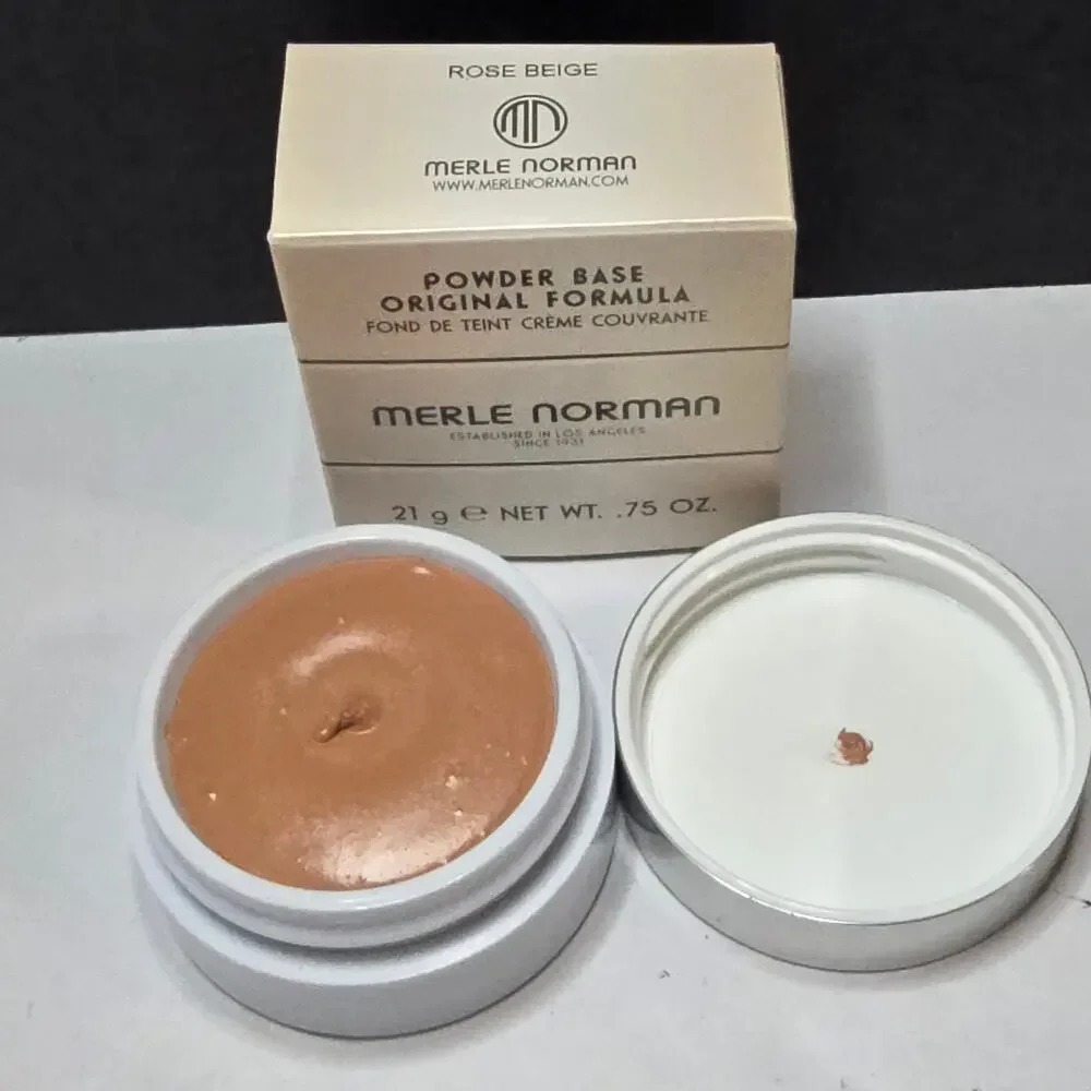 Merle Norman Powder Base Original Formula Foundation Rose Beige .75 oz 21g